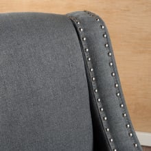 Dark Grey Davenport Fabric Armchair